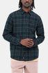 Carhartt WIP L/S Lermond Chemise (Juniper / Dark Navy) | Chemises
