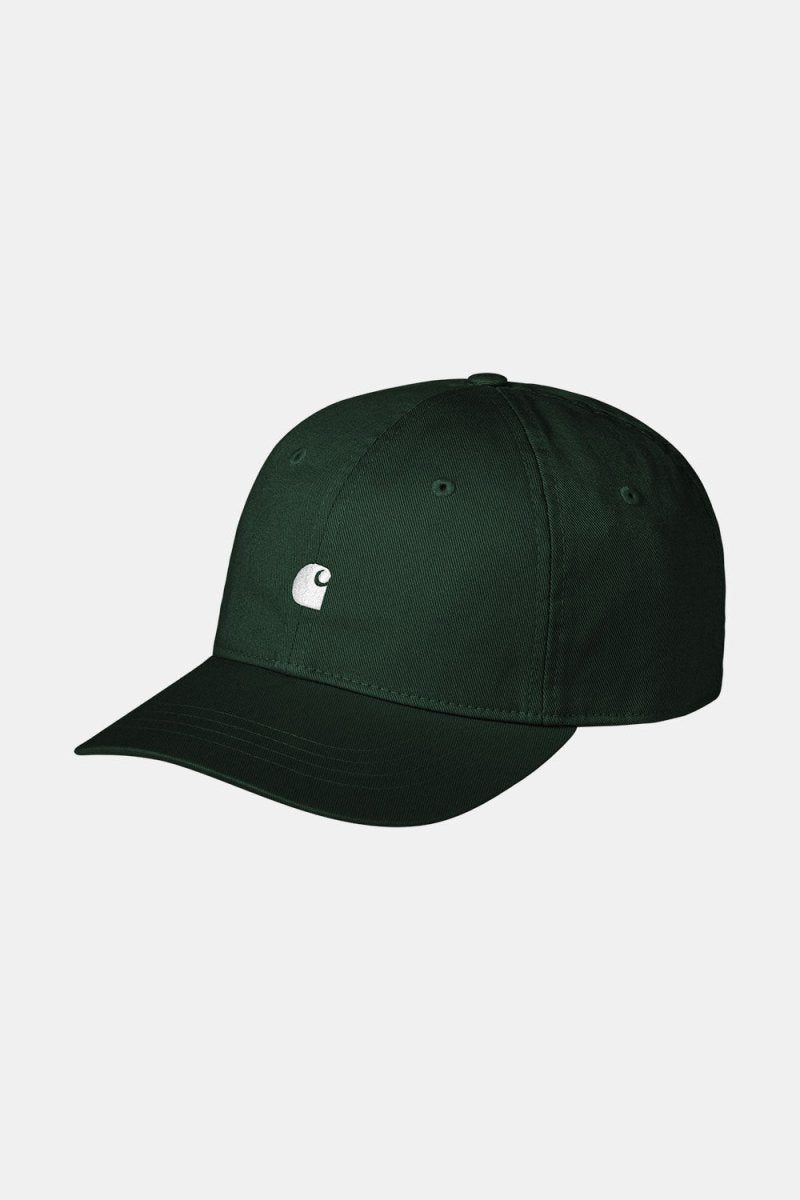 Carhartt WIP Madison Logo Cap (Conifer/White) | Hats