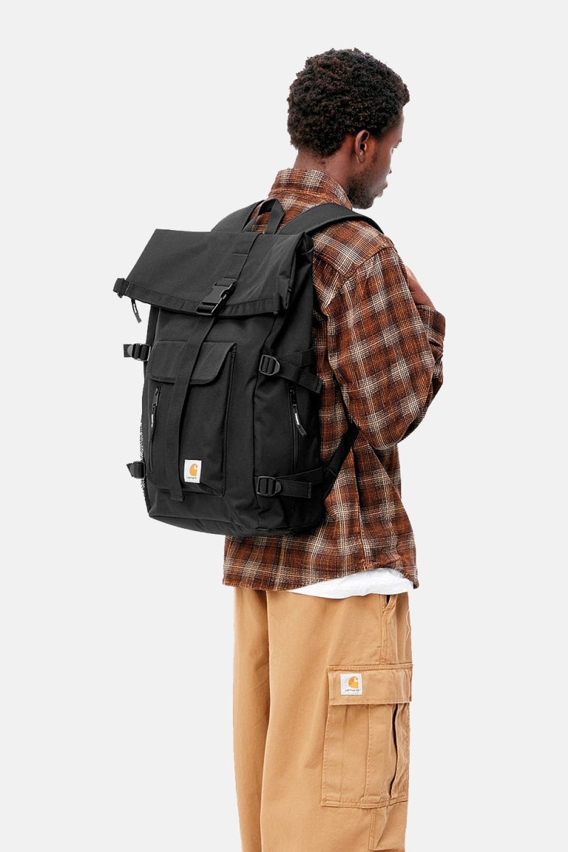 Carhartt WIP Philis Duck Canvas Backpack (Black) | Backpacks