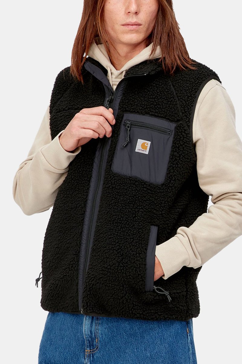 Carhartt WIP Prentis Vest Liner Fleece (Black/Black) | Sweaters