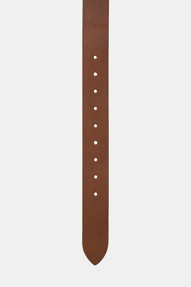 Carhartt WIP Ryan Leather Belt (Cognac/Silver) | Belts