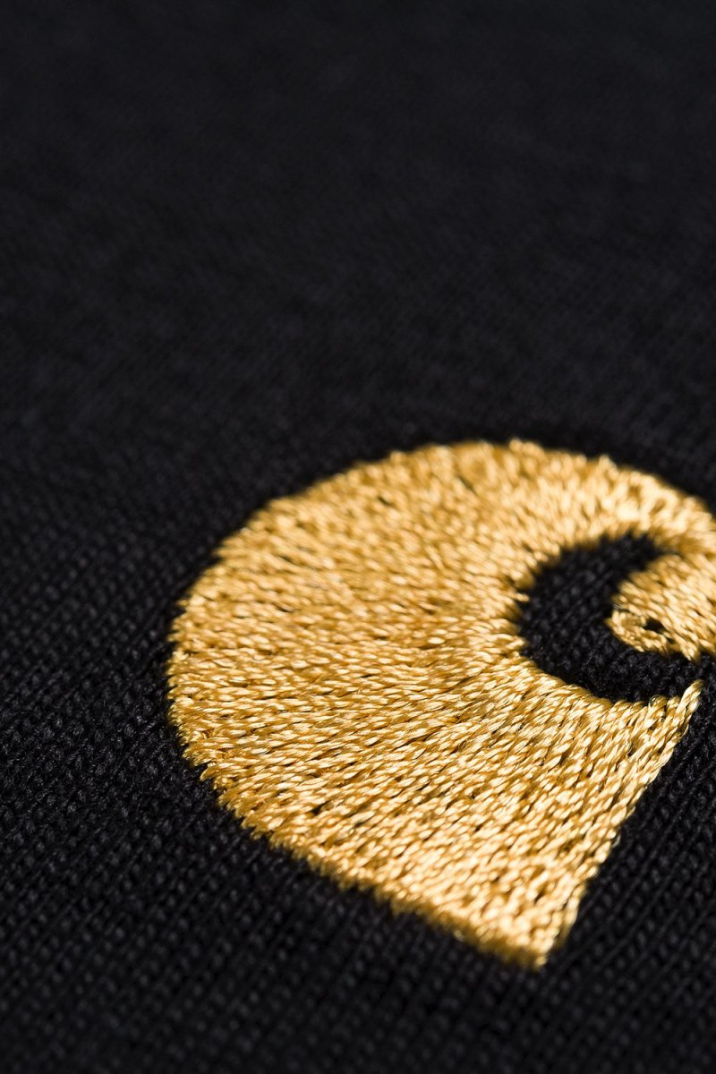 Carhartt WIP Short Sleeve Chase T-Shirt (Black/Gold) | T-Shirts