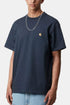 Carhartt WIP T-shirt Chase à manches courtes (Bleu sombre/Or) | T-shirts