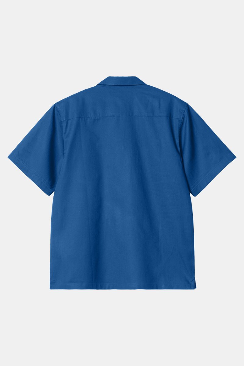 Carhartt WIP Short Sleeve Delray Shirt (Acapulco Blue/Wax) | Shirts