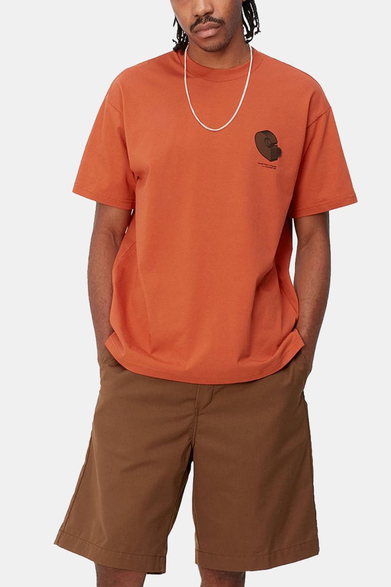 Carhartt WIP Short Sleeve Diagram C T-Shirt (Phoenix Orange) | T-Shirts