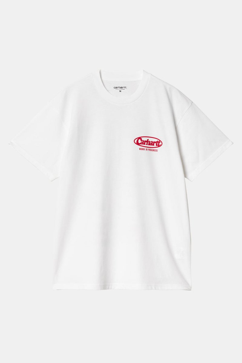 Carhartt WIP Short Sleeve Logo T-Shirt (White) | T-Shirts