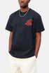 Carhartt WIP T-shirt à poche mécanique à manches courtes (Marine foncé / Brique) | T-shirts