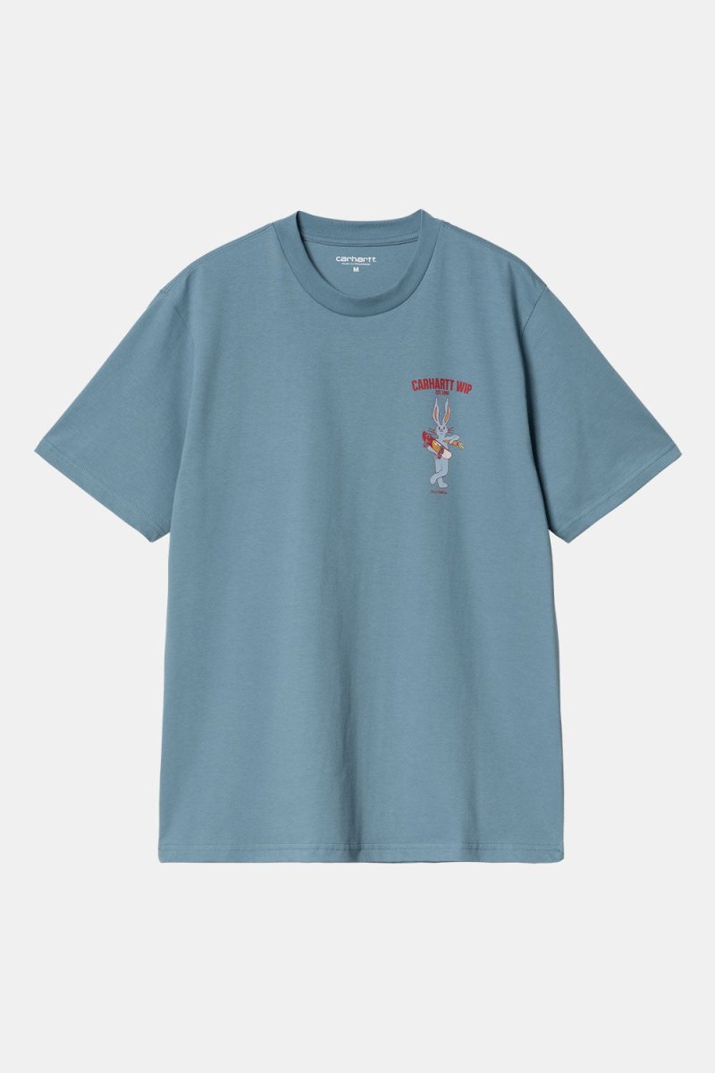 Carhartt WIP Short Sleeve Old Friend T-Shirt (Clay Blue) | T-Shirts