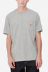 Carhartt WIP T-shirt à poche à manches courtes (Gris chiné) | T-shirts