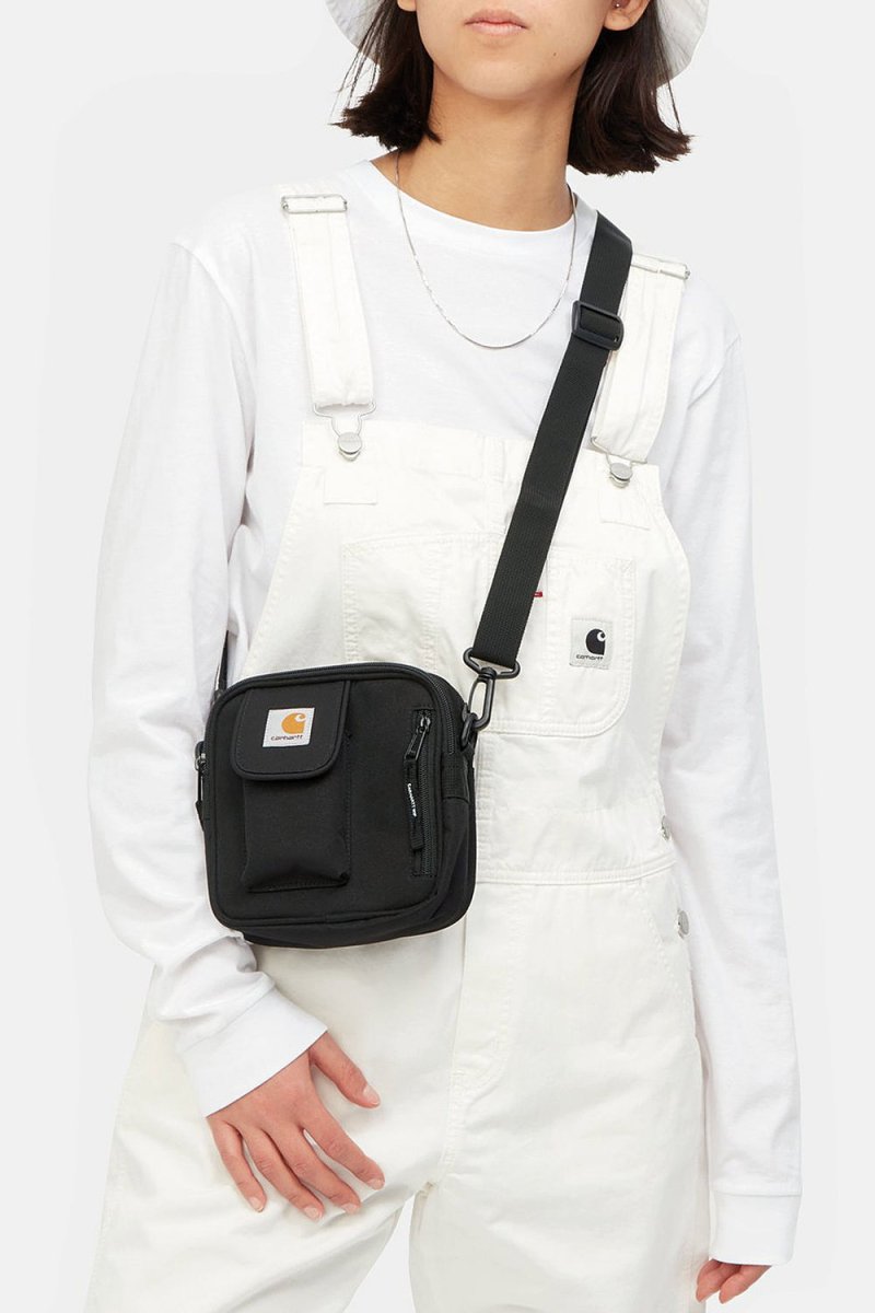Carhartt WIP Small Essentials Recycled Side Bag (Black) | Accessories