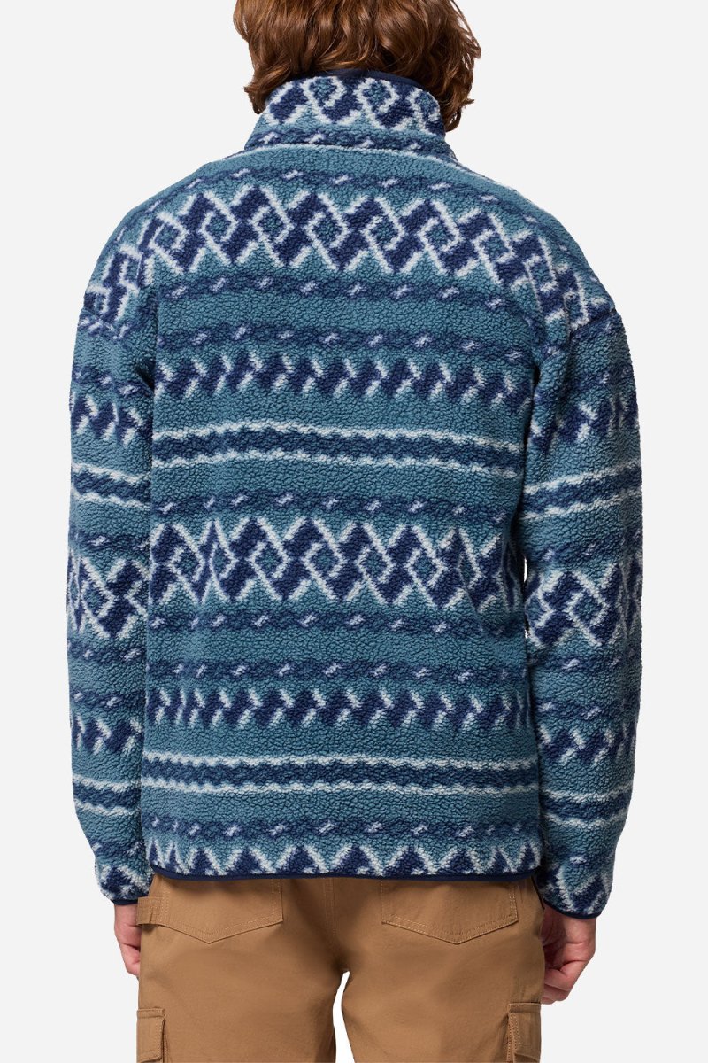 Columbia Helvetia™ II Printed Half Snap Fleece (Everblue KnitKnot) | Sweaters