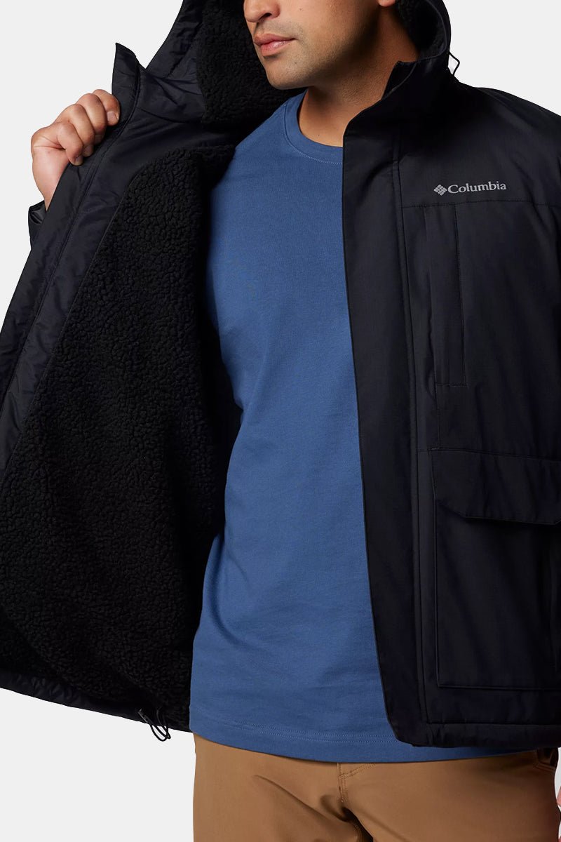 Columbia Landroamer™ Sherpa Lined Waterproof Hooded Jacket (Black) | Jackets