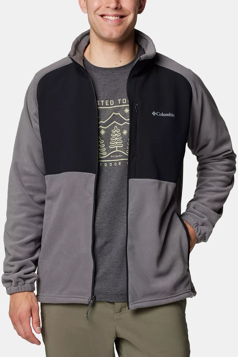 Columbia Sage Peak™ Full Zip Fleece (City Grey/Black) | Sweaters