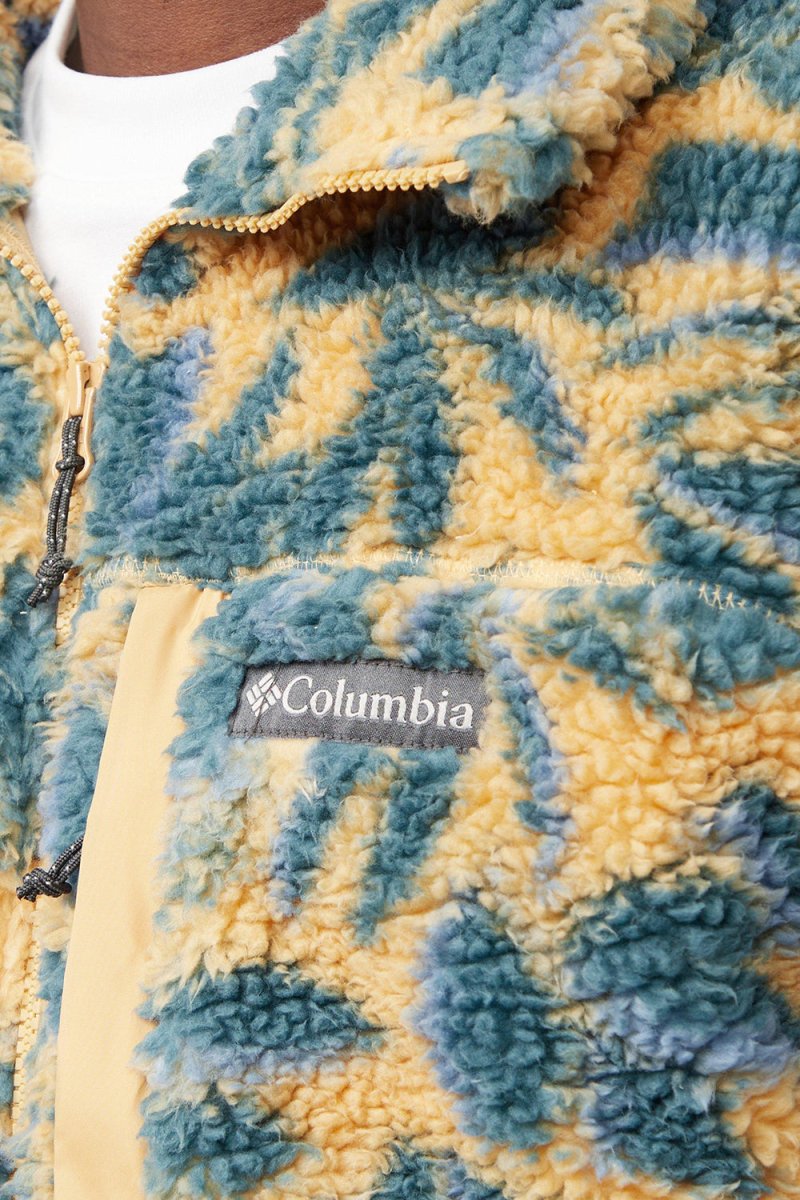 Columbia Winter Pass Print Fleece Full Zip (Light Camel Areca Print) | Sweaters