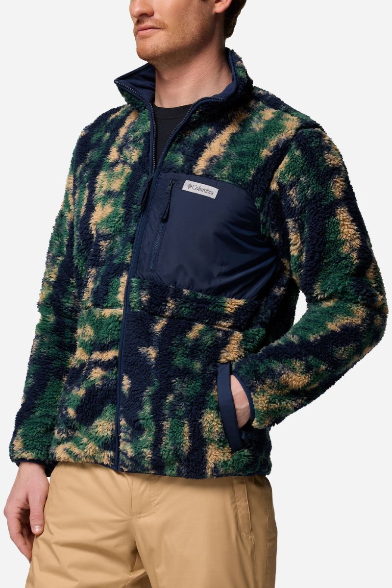 Columbia Winter Pass™ Reversible Fleece (Collegiate Navy/Tracks) | Sweaters