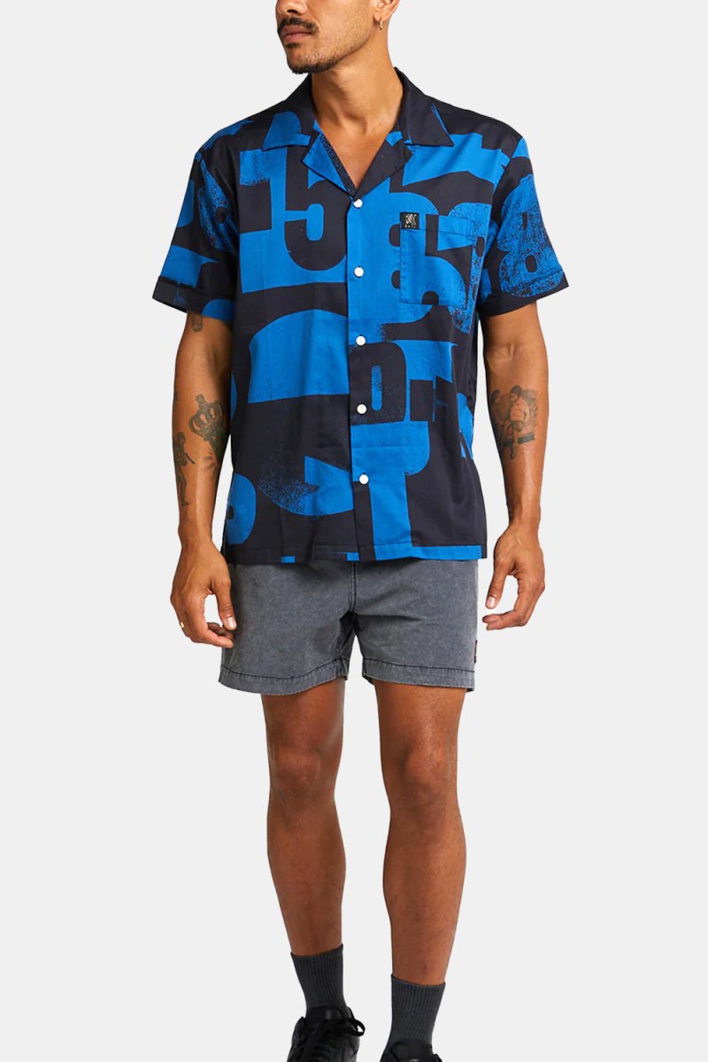Deus Arithmetic Short Sleeve Shirt (Blue) | Shirts