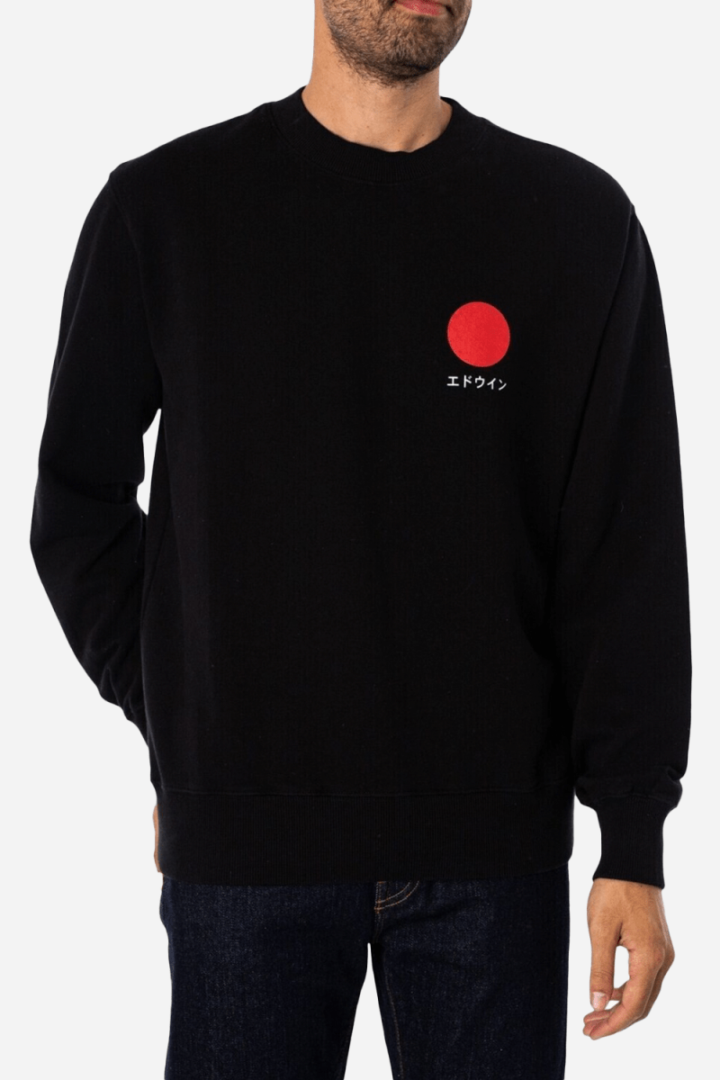 Edwin Japanese Sun Sweat (Black) | Sweaters