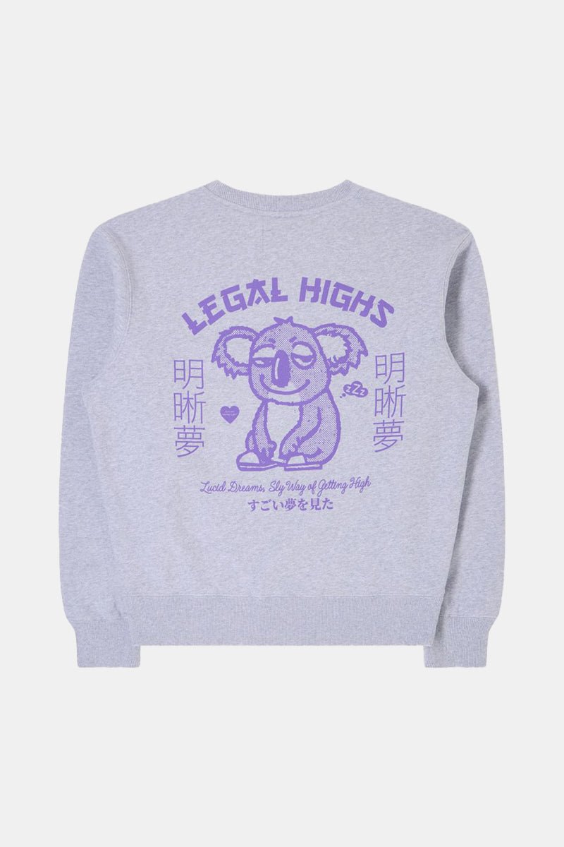 Edwin Legal Highs Heavy Felpa Sweat (Grey Marl) | Sweaters