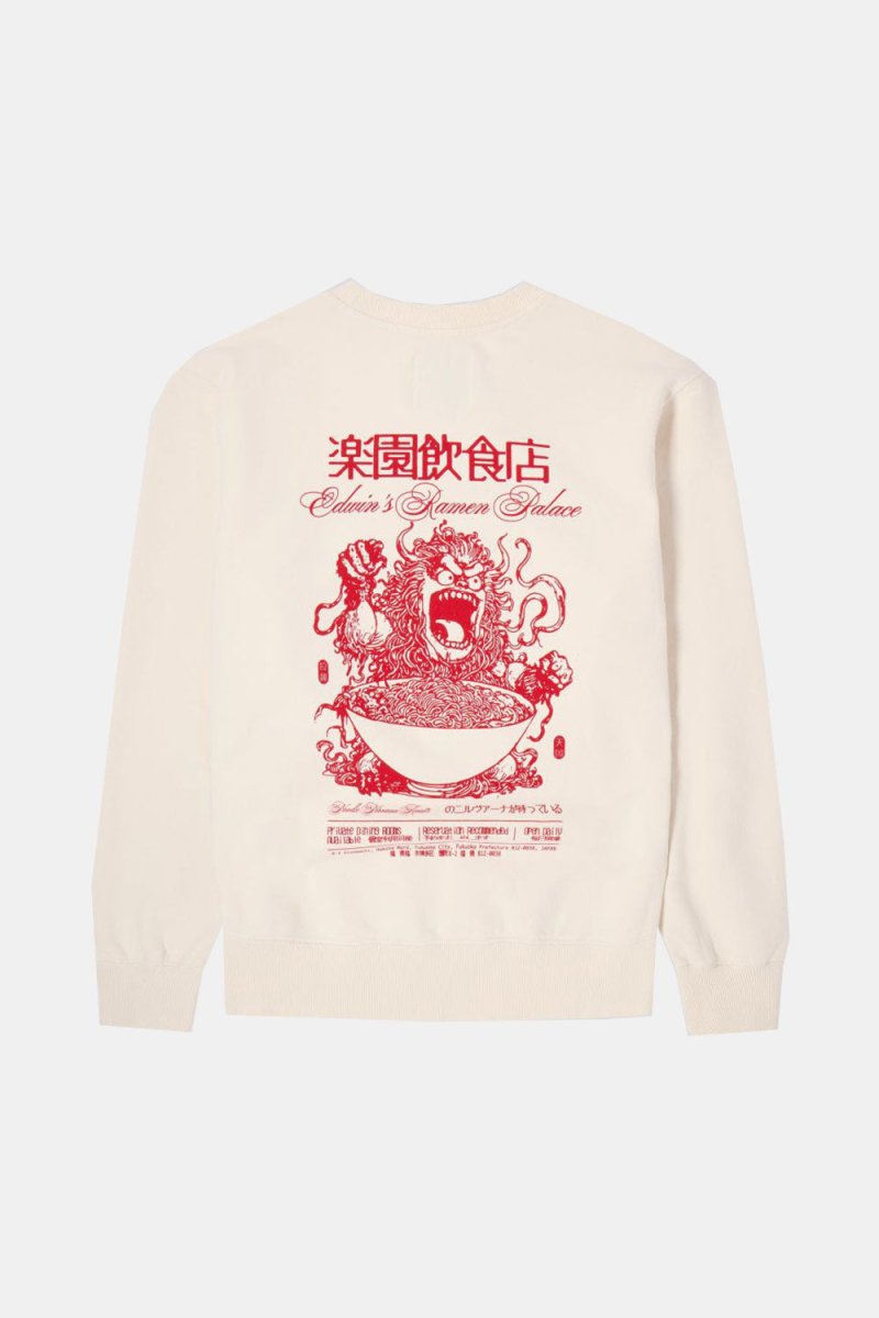 Edwin Ramen Palace Sweat (Whisper White) | Sweaters