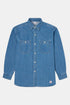 Chemise de travail en denim pour main droite Edwin (lumière bleue) | Chemises