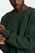 Edwin Waffle Dizzy T-shirt à manches longues (pigment vert Kombu) | T-shirts