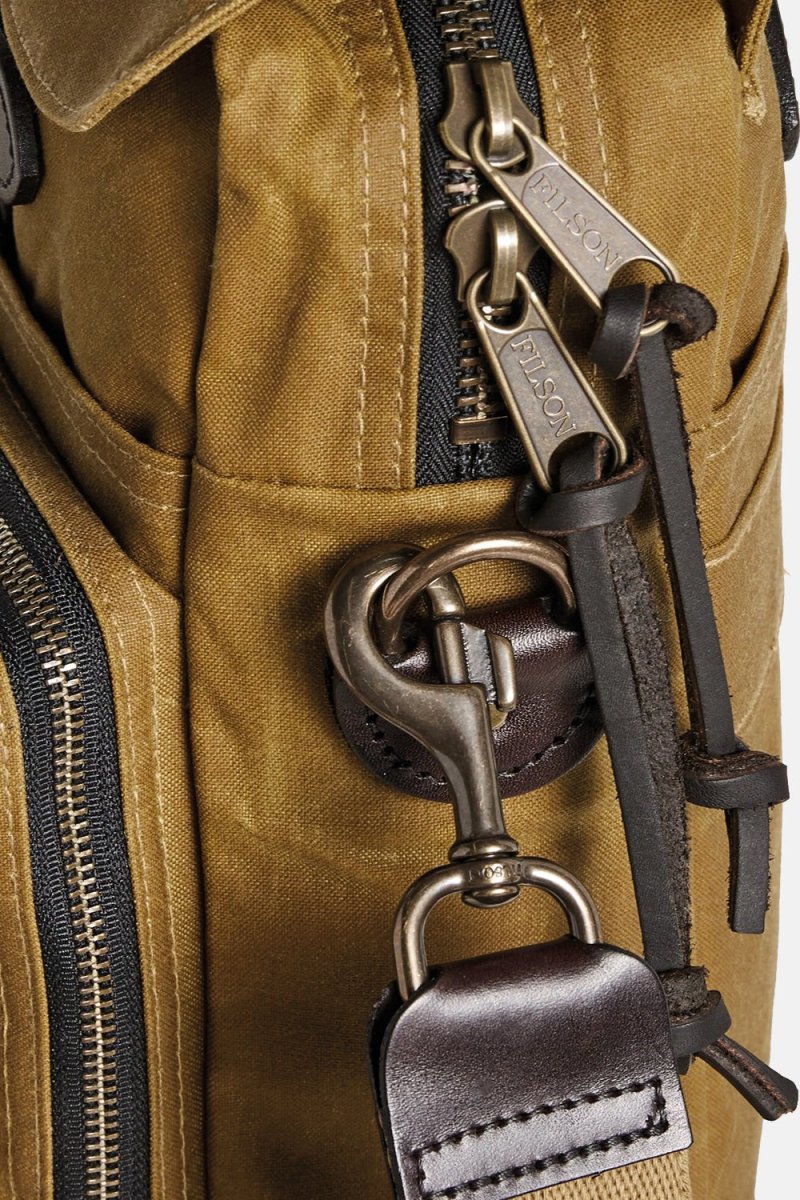 Filson 24-Hour Hour Tin Cloth Briefcase (Dark Tan) | Bags