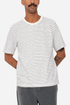 T-shirt à rayures texturées Folk (Écru/Marine) | Chemises