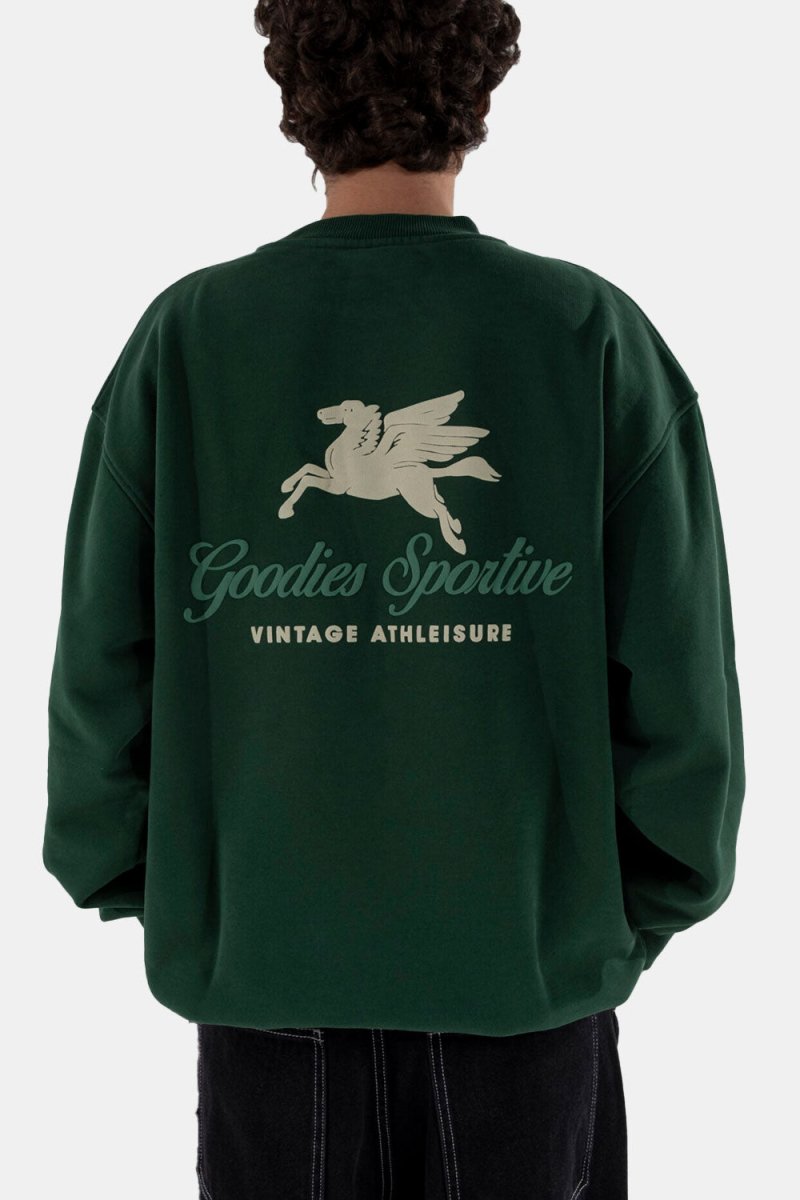 Goodies Sportive Premium Green Crewneck (Green) | Sweaters