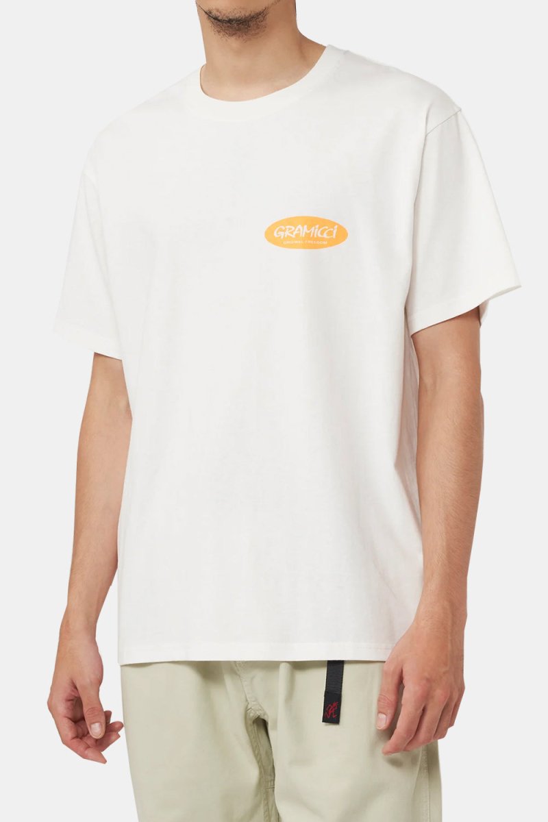 Gramicci Freedom Oval T-Shirt (White) | T-Shirts