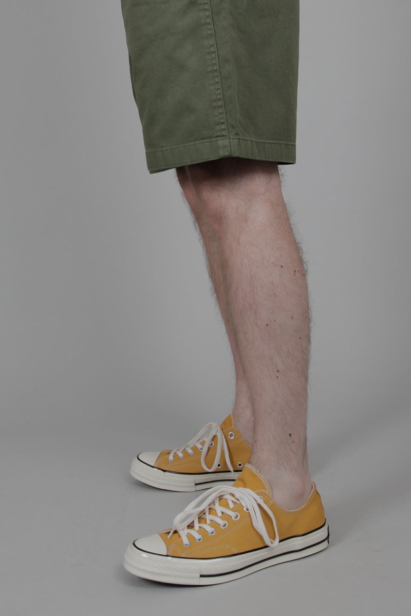 Gramicci G-Shorts Double-ringspun Organic Cotton Twill (Olive) | Shorts