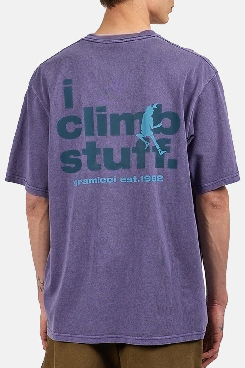 Gramicci I Climb Stuff T-Shirt (Purple Pigment) | T-Shirts