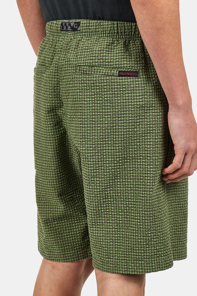 Gramicci O.G. Micro Plaid Seersucker G-Short (Mint) | Shorts