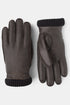Gants côtelés Hestra Deerskin Primaloft (marron foncé) | Gants