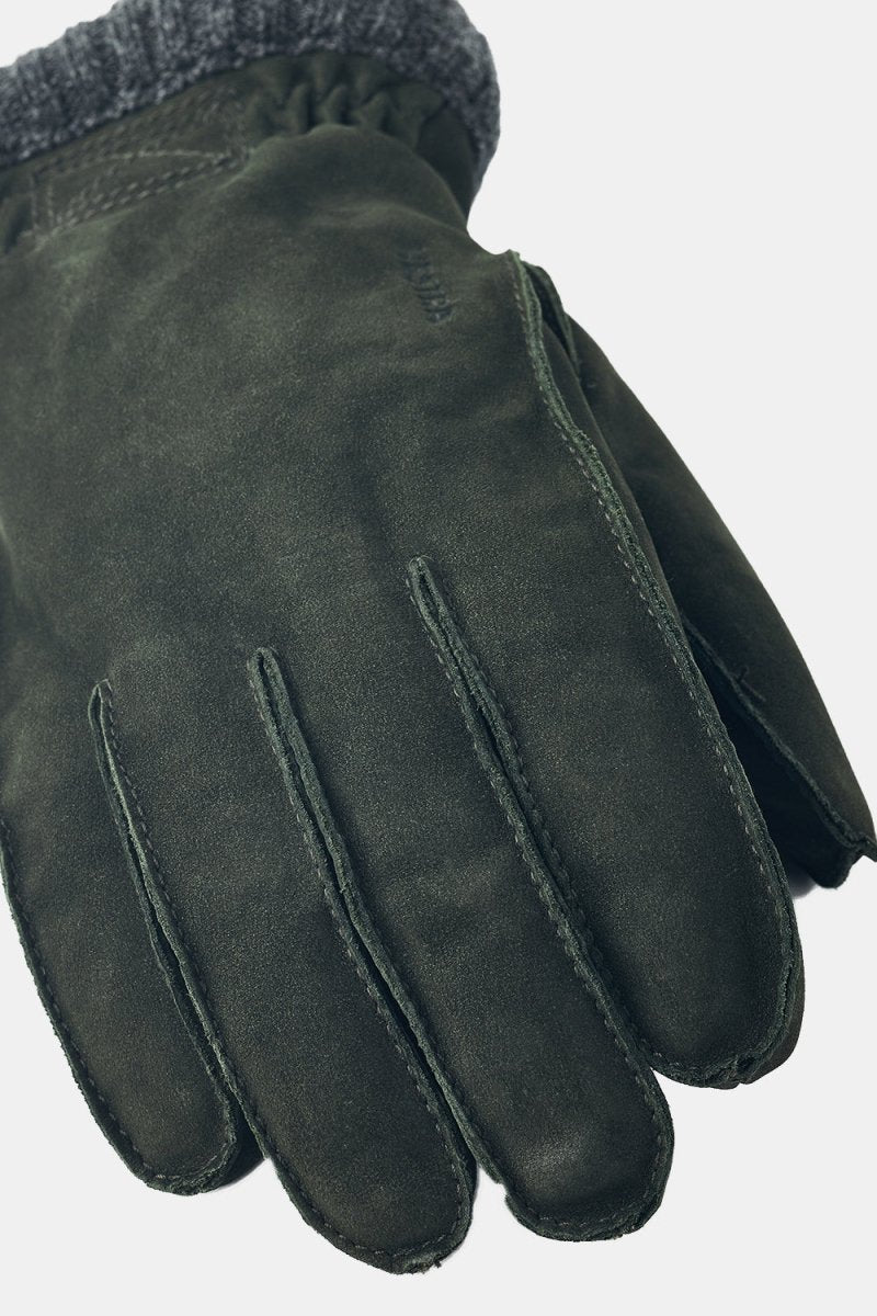 Hestra Joar Nubuck Leather Gloves (Dark Olive) | Gloves