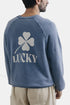 La Paz Cunha Lucky Print Sweatshirt (Bleu Oceana) | Pulls