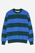 Sweat-shirt rayé La Paz Paiva (Vert foncé/Bleu Yves) | Pulls