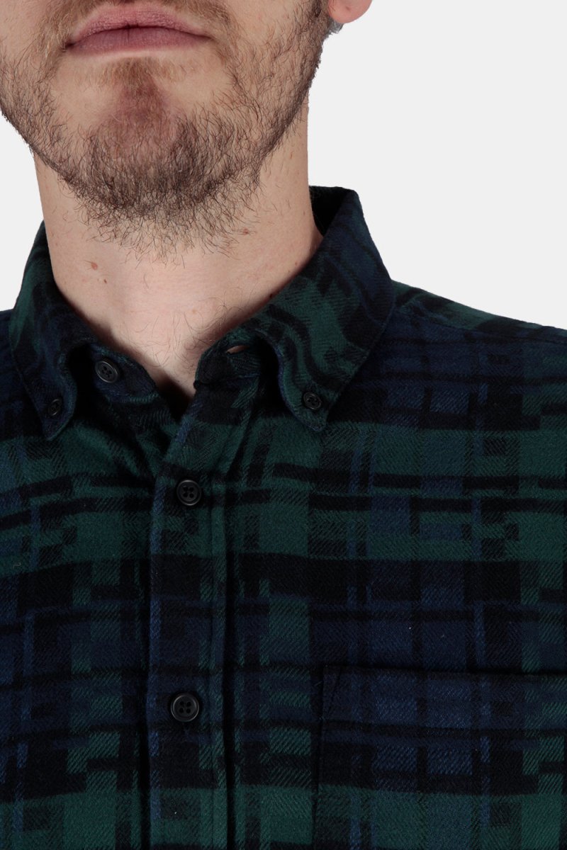 Portuguese Flannel Abstract Blackwatch ESP Shirt (Black) | Shirts