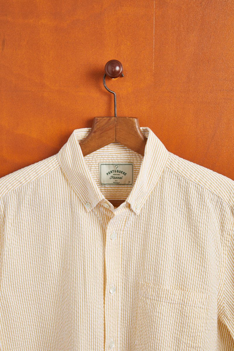 Portuguese Flannel Atlantico Stripe Shirt (Yellow) | Shirts
