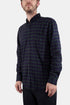 Chemise à carreaux portugaise en flanelle Blom ESP (Bleu / Violet) | Chemises