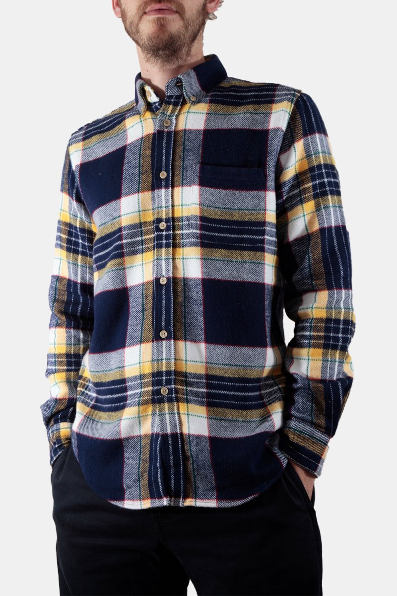 Portuguese Flannel Equi Check ESP Shirt (Blue / White / Yellow) | Shirts