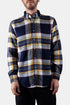 Chemise ESP en flanelle portugaise Equi Check (Bleu / Blanc / Jaune) | Chemises