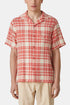 Chemise à carreaux de jardin en flanelle portugaise (Rouge) | Chemises