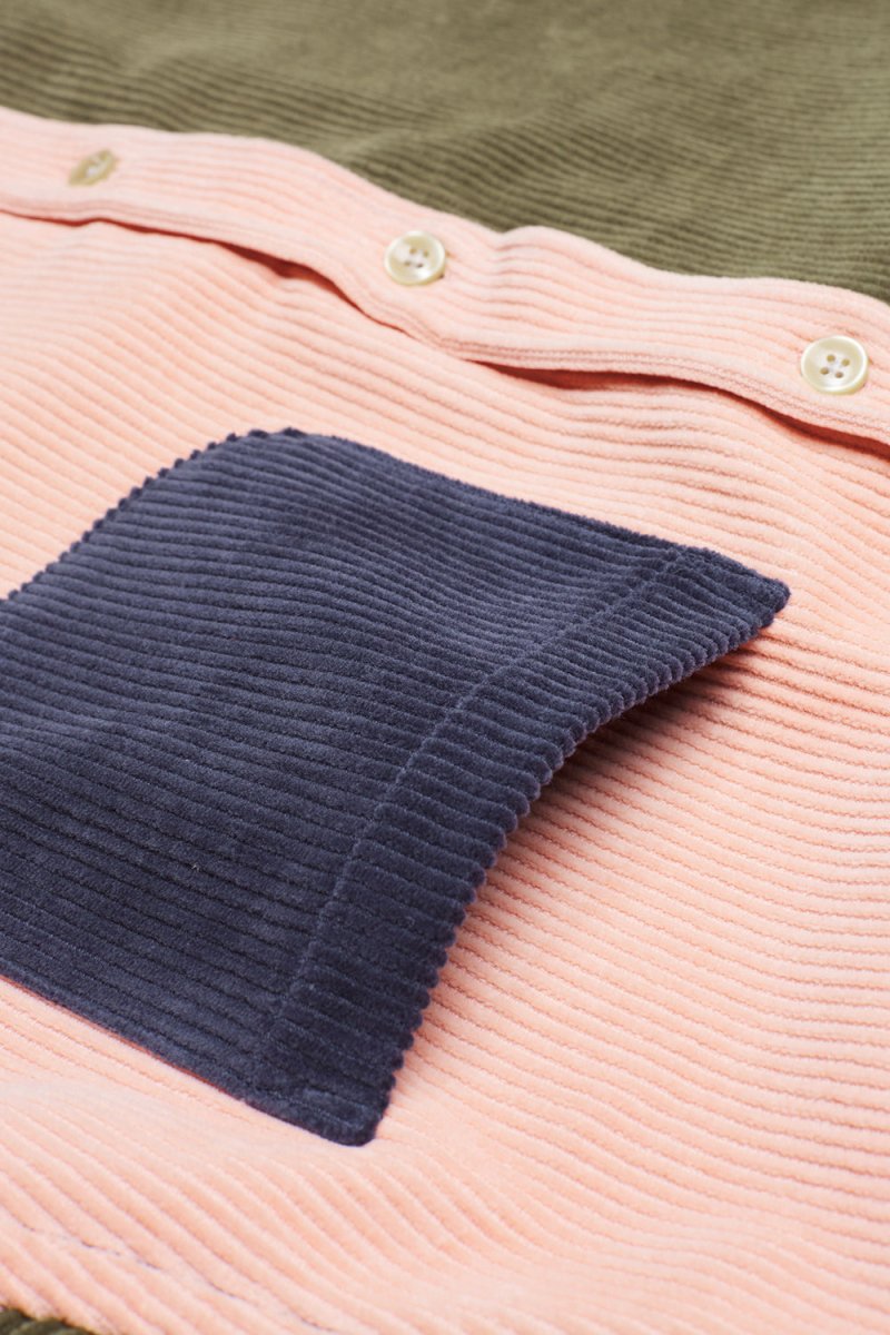 Portuguese Flannel Lobo Patchwork Cotton-Cord Shirt (Multi) | Shirts