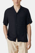 Chemise Cobra modale en flanelle portugaise (Noir) | Chemises