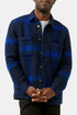 Chemise surchemise en polaire à carreaux en flanelle portugaise (Marine) | Chemises