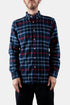 Chemise à carreaux Pop Up ESP en flanelle portugaise (Bleu / Blanc / Rouge) | Chemises