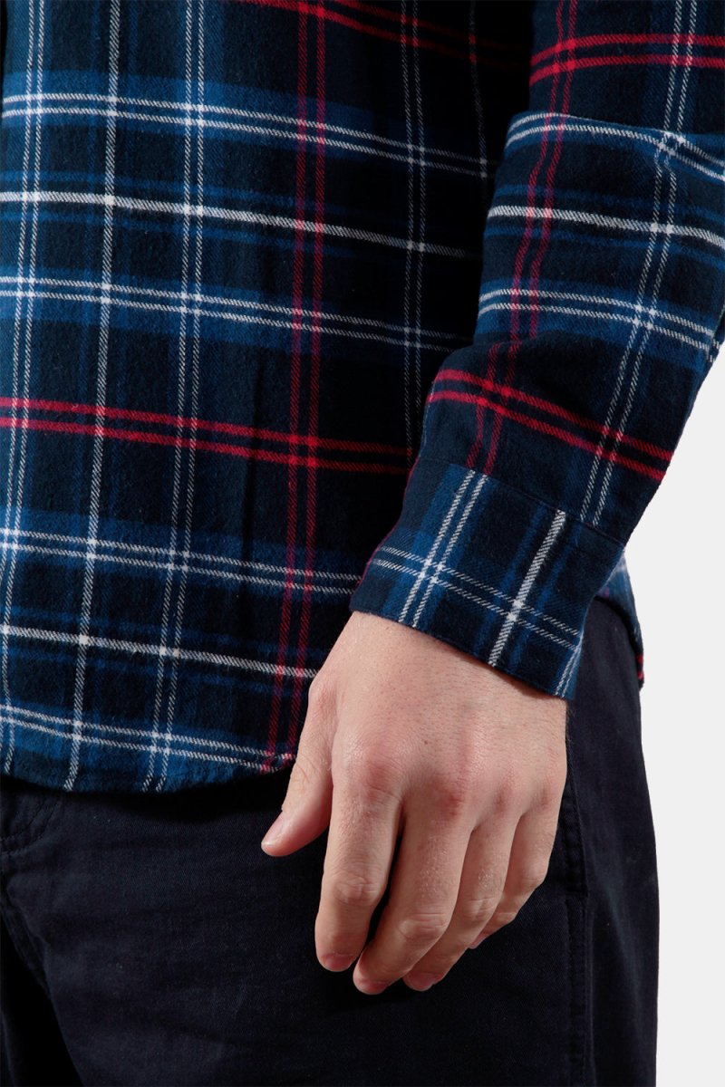 Portuguese Flannel Pop Up ESP Check Shirt (Blue / White / Red) | Shirts