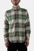 Chemise à carreaux Portlad en flanelle portugaise (Écru / Vert) | Chemises