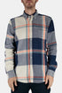 Chemise portugaise en flanelle ESP BD (Blanc/Bleu) | Chemises