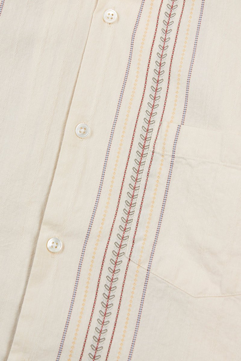 Portuguese Flannel Tapestry Shirt (Ecru) | Shirts